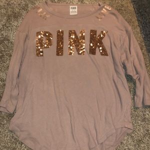 PINK rose gold shirt <3